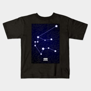 Aquarius Constellation Kids T-Shirt